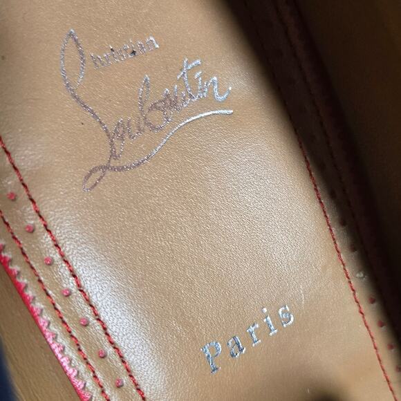 Christian Louboutin Danny Flex Blue Navy Suede Loafers - Picture 9 of 11